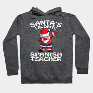 Santas Favorite Spanish Teacher Christmas Hoodie